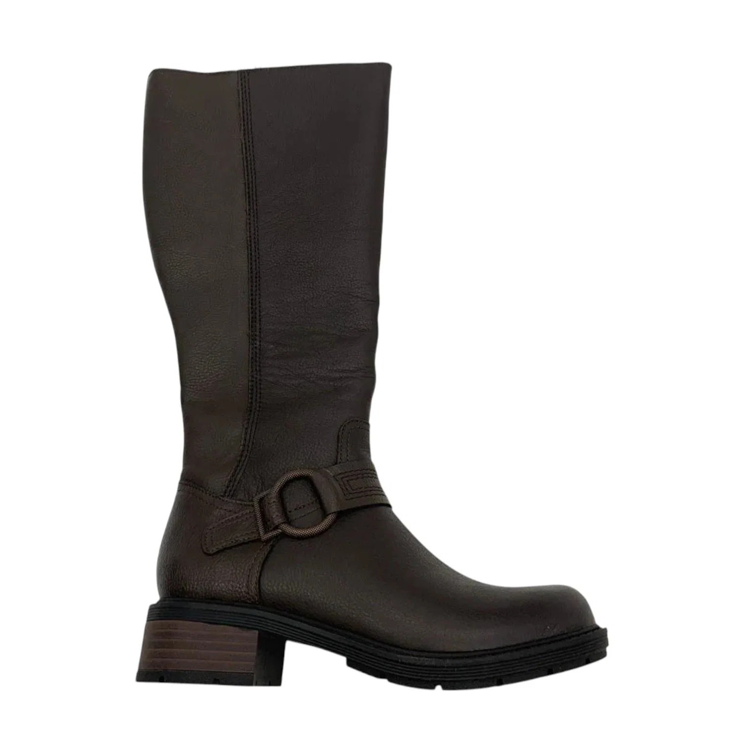 Clarks Women's Hearth Rae Wide Shaft Tall Shaft Boots Dark Brown - Medium
